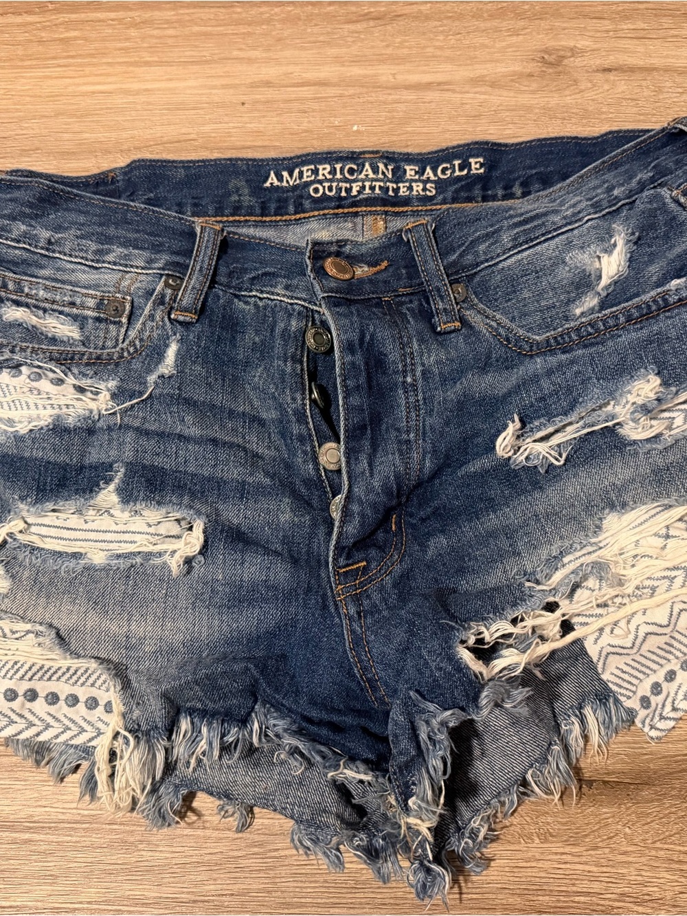 American Eagle Distressed Denim Shorts